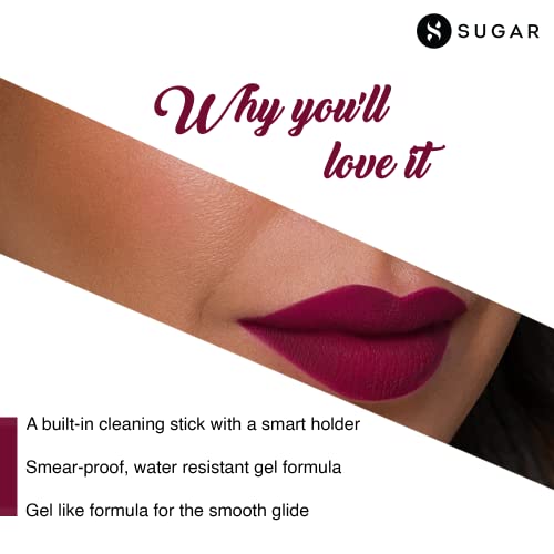 SUGAR Cosmetics - Lipping On The Edge - Matte Lip Liner - 07 Fiery Berry (Marsala) - 1.2 Gms - Smear-Proof, Water Resistant Lip Liner - Lasts Up To 10 Hrs - Image 4