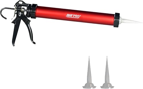 AWF PRO Pistola para calafatear salchichas, paquete de papel de aluminio de 20 onzas y cartucho de 10 onzas convertible, relación de empuje 251,