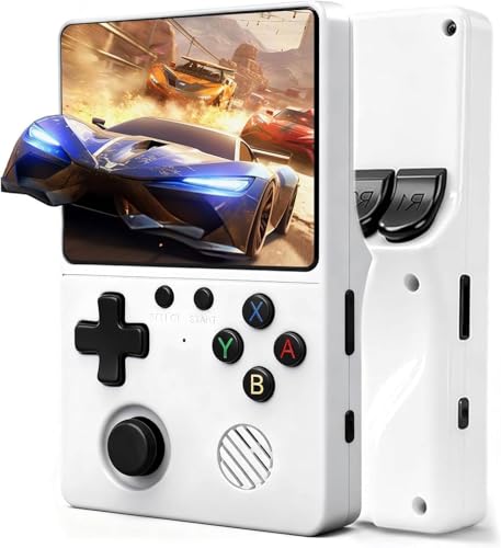 Retro Konsole Handheld mit über 20.000 Spielen - Tragbare 3,5 Zoll IPS Gaming Konsole, Linux System, Portable Spielkonsole für nostalgische Gamer, Familie & Freunde (G75)