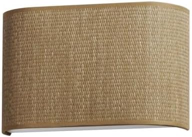Prime - 10W 1 LED Wide Wall Sconce In Transitional Style-8.25 Inches Tall and 13 Inches Wide-Grass Cloth Finish