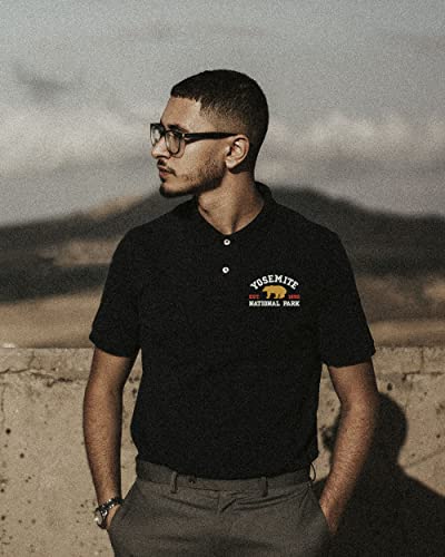 ALLNTRENDS Yosemite National Park Men's Polo T Shirt Embroidered U.S. National Park Service Shirt2