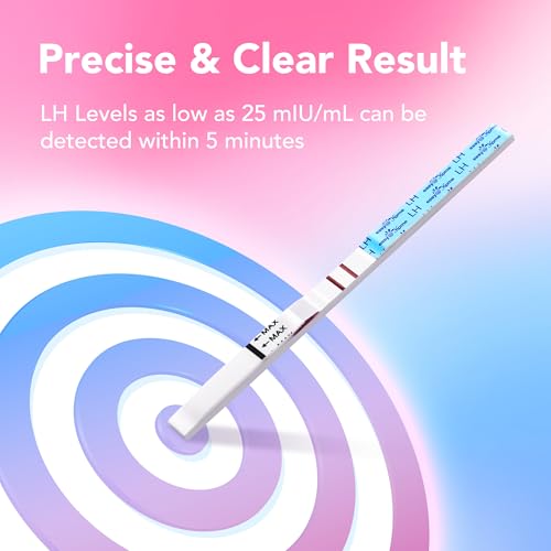 Image of Easy@Home Ovulation and Pregnancy Test Kit: 25 LH Ovulation Test Strips and 5 HCG Pregnancy Test Strips Powered by Premom App for Women Trying to Conceive