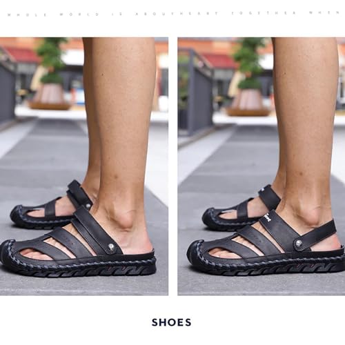 Men's Baotou Breathable Outdoor Sports and Leisure Thick Sole Beach Shoes ls Men's Business Shoes 433