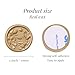 UNIQOOO Wax Seal Stickers - 3D Magnolia Wedding Invitation Envelope Botanical Seal Stickers, 50 Pcs Self- Adhesive Light Gold Stickers, Perfect for Invitation, Christmas, Gift Wrapping, Party