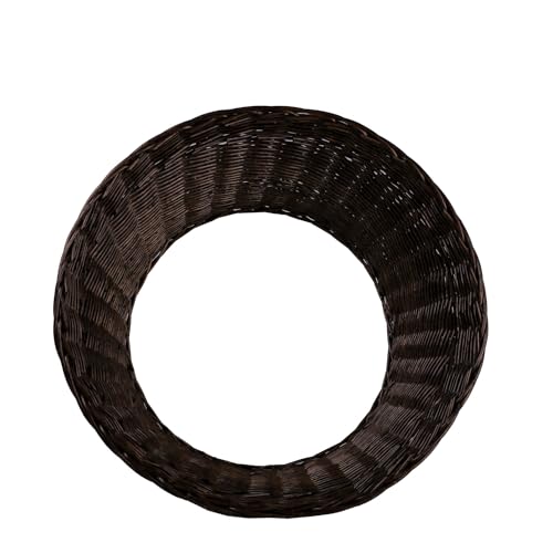Cache pour sapin de Noël en osier gris marron de 50cm e-wicker24 - 4
