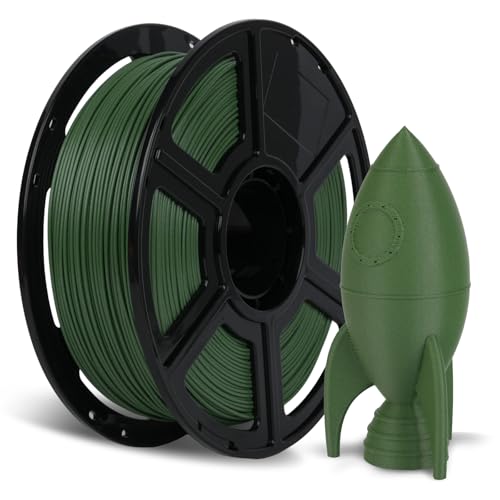 Image of FLASHFORGE Carbon Fiber PETG Filament 1.75mm Grass Green, Reinforced 3D Printer Filament 1kg, Lightweight & High-Strength PETG-CF Filament, Strong & Easy to Print