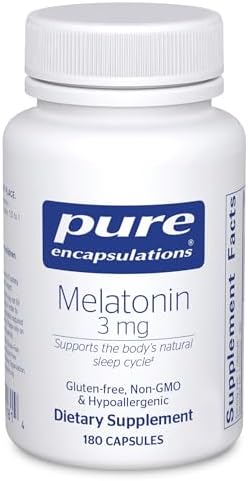 Pure Encapsulations Melatonin 3 mg, 180 Capsules