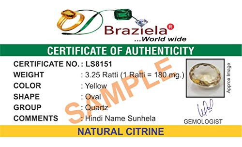 Citrino natural para joyería artesanal y uso astrológico 2