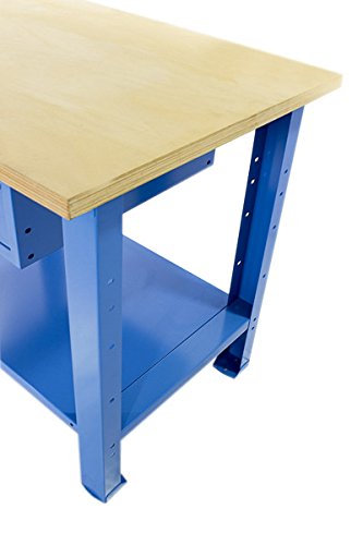 SOGI X3B-09_a BANCO DA LAVORO L 1 MT CON PIANO IN LEGNO + CASSETTO SINGOLO SERIE PROFESSIONALE INDUSTRIA