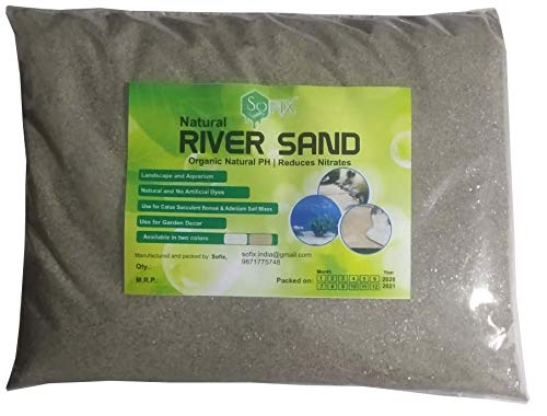 Sofix Natural River Sand for Aquarium Gardening Aqua Sand Aquarium Substrate for Plants - 1 kg (5) (B08KQB68HK) Amazon Price History, Amazon Price Tracker