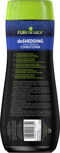 FURminator deShedding Hunde-Conditioner - Premium Conditioner für weiches und glänzendes Fell, reduziert lose Haare, 473 ml