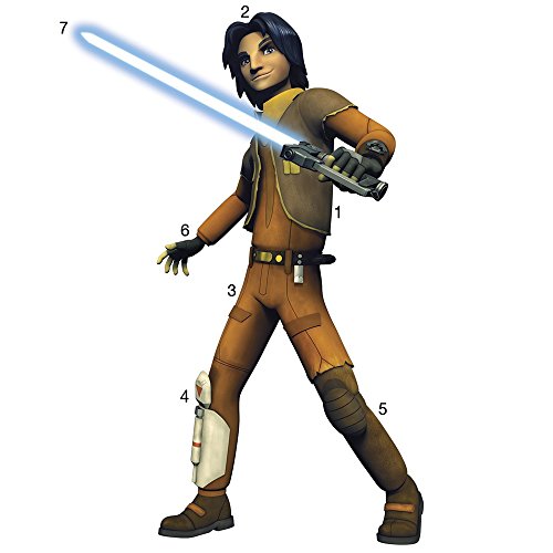 RoomMates RMK2646TB Star Wars Rebels Ezra Peel and Stick Giant Wall Decals, 32.75" x 49.5"