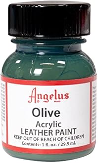 Angelus Acrylic Leather Paint, 1 Fl Oz (Pack of 1), Olive
