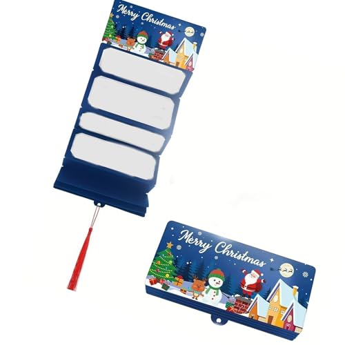 コンパートメント付きクリスマス現金封筒ギフト用ホリデーマネーホルダークリスマスマネー封筒