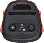JBL PartyBox 110 Portable Party Speaker with 160W Powerful Sound, Built-in Lights, Up to 12 Hours of Playtime and IPX4 Splashproof Design - Black