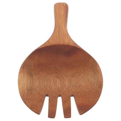Hemobllo Pinzas para Ensalada de Madera Tenedores para Servir y Mezclar Juego de Cubiertos para Ensalada Utensilios de Cocina Resistentes y Ligeros para Eventos y Uso Diario