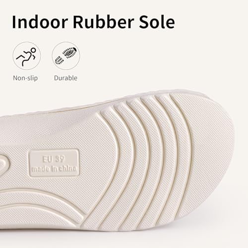 litfun orthopedic house slippers for women adjustable arch support indoor slippers open toe corduroy bedroom shoes