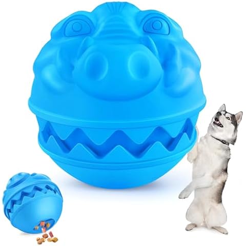 DAOZIJI Indestructible Dog Balls for Aggressive Chewers, Tough Dog Toys for Aggressive Chewers, Interactive Dog Ball for Large Dogs, Super Chewer Dog Toy Ball, Outdoor Rubber Dog Chew Toys Balls Cover