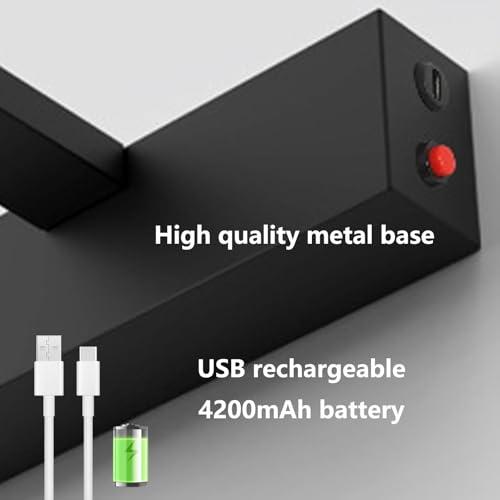 Iluminación de pared USB recargable con rotación para interior moderno 3