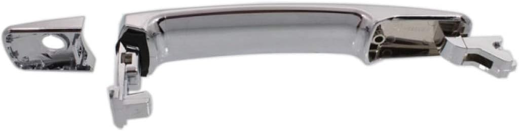 KarParts360 for Nissan Rogue Select 2014 2015 Exterior Door Handle Front, Driver Side Chrome | with Key Hole | Trim: S | NI1310126 | 80640CA012-PFM