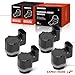 A-Premium 4-PC Reverse Backup Parking Assist Sensor Compatible with Select Jaguar Models - XF 2009-2017, XFR 2010-2015, XFR S 2013-2015, XJ 2010-2017, XJR 2014-2017, XE 2017, Replace# C2Z22810