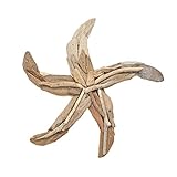 Beachcombers Medium Driftwood Sea Star Wall Beach Decor Coastal Decoration Brown