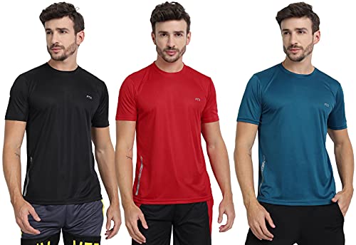 Image of FTX Men's Dri-Fit Round Neck T-Shirt Combo - Pack of 3 (723)