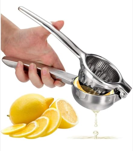 Exprimidor manual de cítricos de metal resistente para la cocina del hogar, exprimidor de jugo diseñado para frutas cítricas frescas