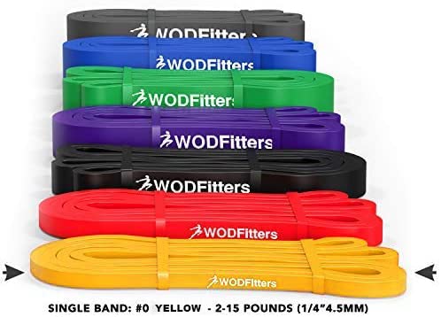Wodfitters Pull Up Assistance Band For Stretching, Mobility Workouts, Warm Up, Recovery, Powerlifting, Home Fitness And Exercise (#0 Orange) #TOP1
