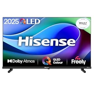 Hisense 40" 40E5QTUK QLED FHD Smart TV - Quantum Dot Colour, Full HD, Dolby Atmos, Sports Mode, Games Mode, Dual Position Stand with Freely, Disney +, YouTube, Netflix