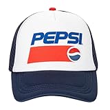 Odd Sox – Pepsi Retro Logo Trucker Hat – Blue Mesh Baseball Cap One Size for Men & Women – Adjustable Snapback – Official Soda Apparel – Gift for Fans & Collectors