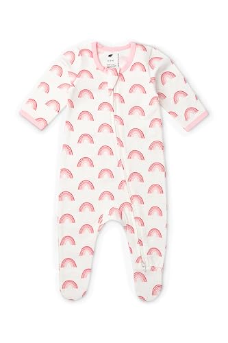 Image of monica + andy Double Zipper One Piece, 100% Organic Baby Clothes for Girls & Boys, Unisex, Preemie, Newborn & Infant Sizes