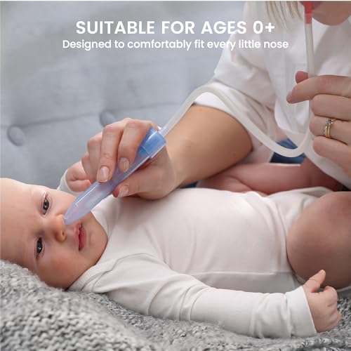 Image of Lulyboo Baby Snot Sucker with 20 Filters - Reusable, BPA-Free Nasal Aspirator for Gentle, Effective Relief from Congestion, Easy to Clean, Ergonomic Design for Newborns & Toddlers