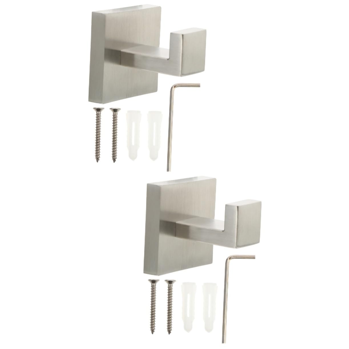 jojofuny 2pezzi Gancio Per Asciugamani Acciaio Inossidabile Supporto Muro Resistente Per Bagno e Cucina Ganci Appendini Per Accappatoi Cappotti Scialli e Accessori Facile Installazione