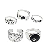 Declaración elegante: perfecto para crear un aspecto audaz y llamativo con múltiples anillos que se pueden llevar juntos o por separado