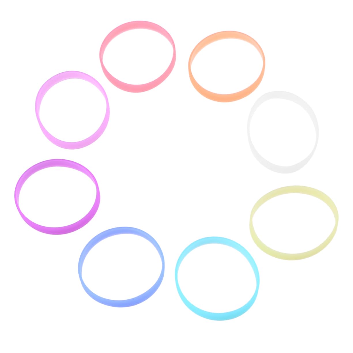 Ciieeo 48pezzi Braccialetti Luminosi Silicone Da Colorati Per Sport Feste e Scuole Accessori Comfort e Resistenza Per Adulti