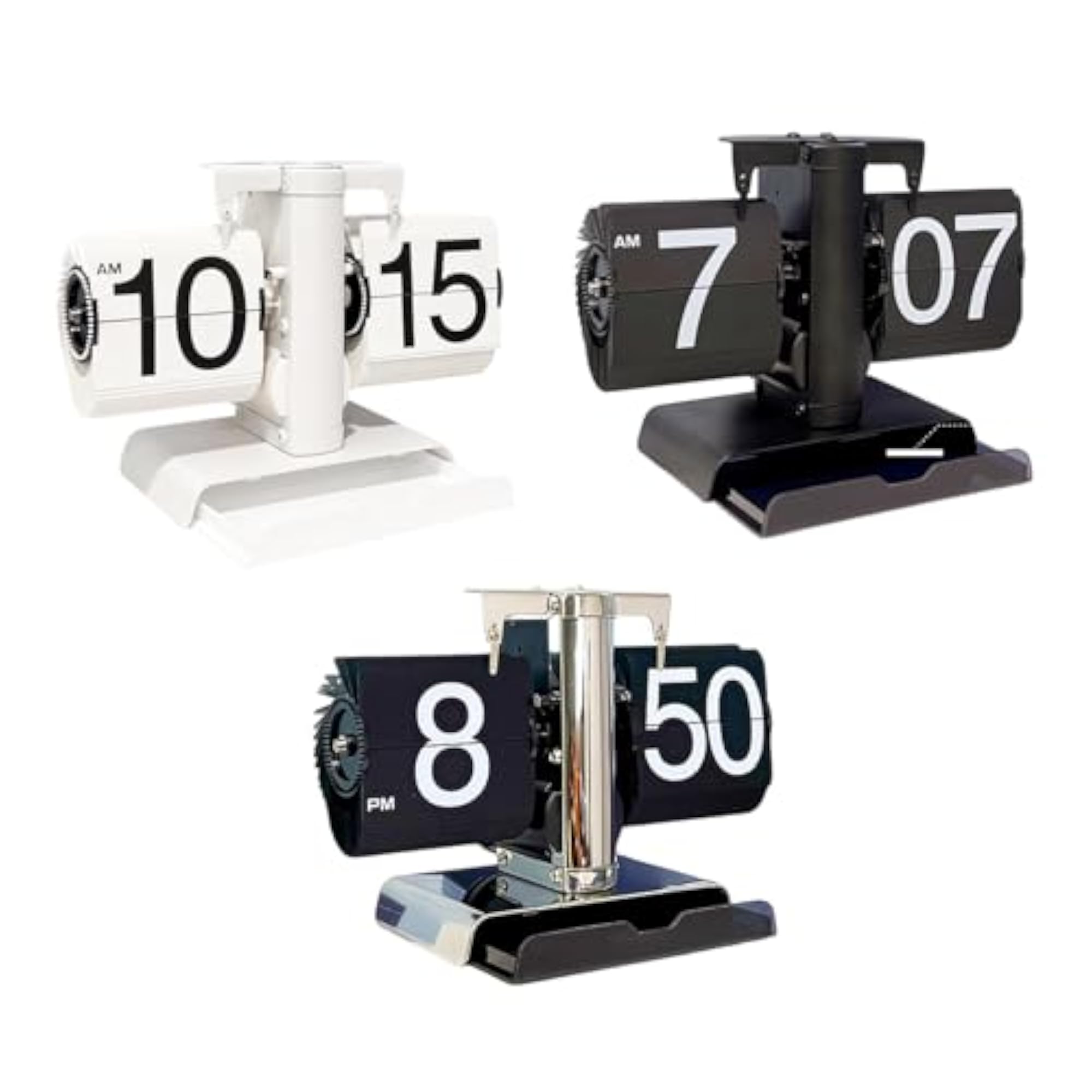 Flip Desk Clock Home Decor Mechanical Table Clock
