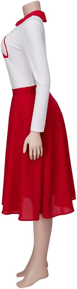 RocailleCos Rise Pink Cosplay Costume Dress Rydell High Cheerleading Outfit Halloween Suit for Women