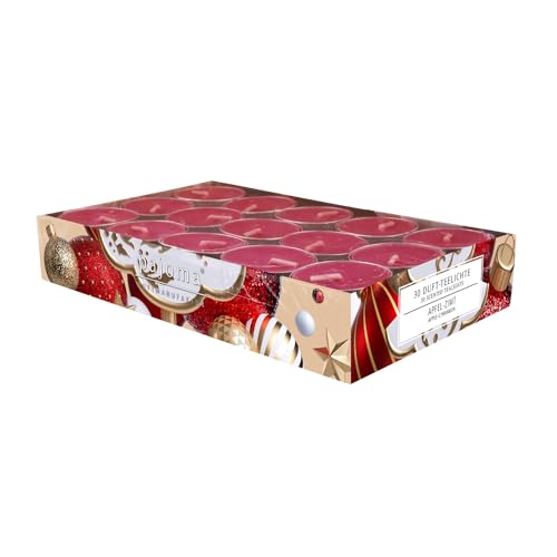 pajoma® Teelichte 30 Stück, Apfel-Zimt | Duft-Teelichte in...