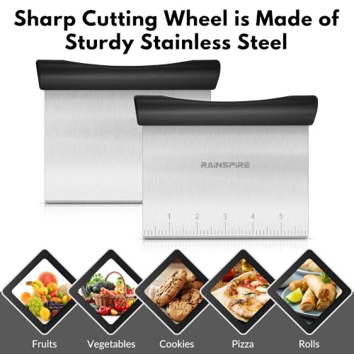 Multi-Purpose Stainless Steel Bench Scraper Dough - Image 6