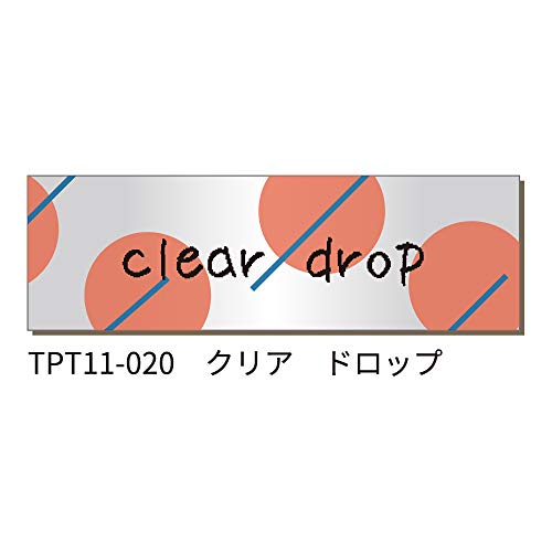 Tepra Lite Film Tape Slim - Clear Drop #TOP1