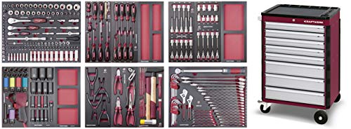 KRAFTWERK 102.320.526 Carro de Herramientas P308 Equipado con 276 Piezas, Negro,...