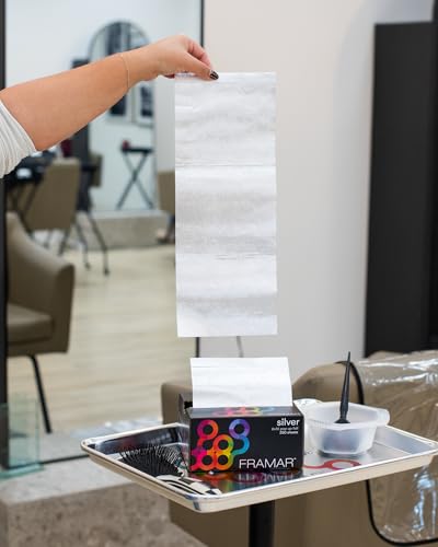 Láminas para el cabello Framar papel aluminio de peluquería premium 5