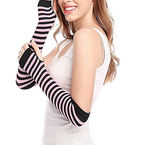 Mesyo Goth Guanti senza dita Lungo Braccio Caldo