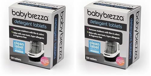 Image of Baby Brezza Universal Detergent Soap Tablets for Baby Brezza Bottle Washer Pro and All Brands of Bottle Washers, 120 Tablets (Pack of 2)