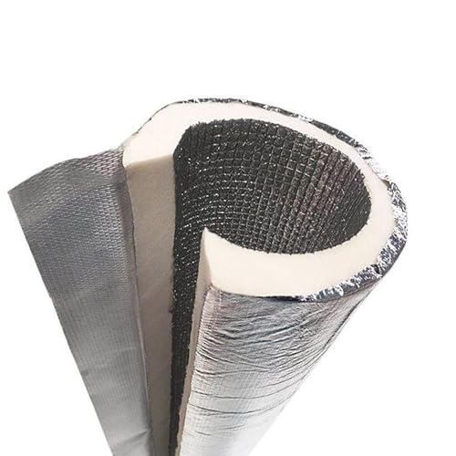 Tube isolant auto-adhésif en mousse et aluminium pour protection de tuyau