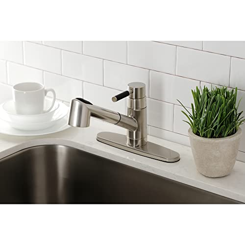 Kingston Brass GSC8578DKL Kaiser Pull-Out Sprayer Kitchen Faucet, Brushed Nickel, 10.38 x 8.75 x 8.81 by Kingston Brass - Image 8