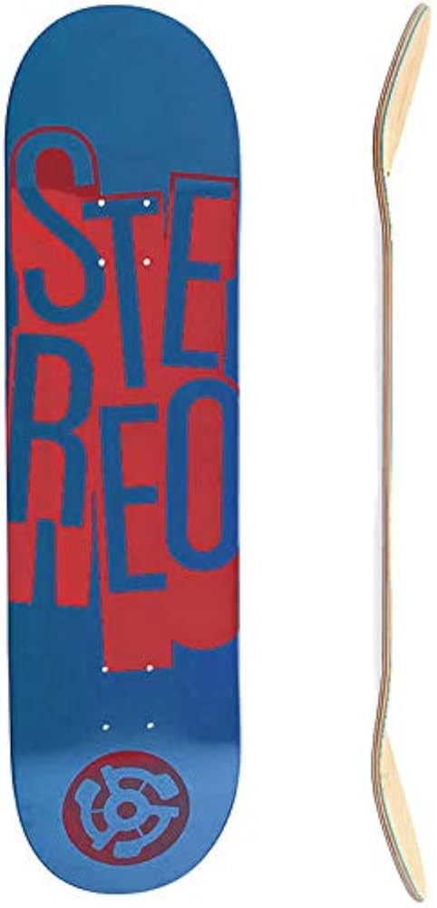 STEREO スケートボード デッキ 7.75 インチ Amazon | (7プライ 7.7インチ)STEREO ステレオ スケボー デッキ