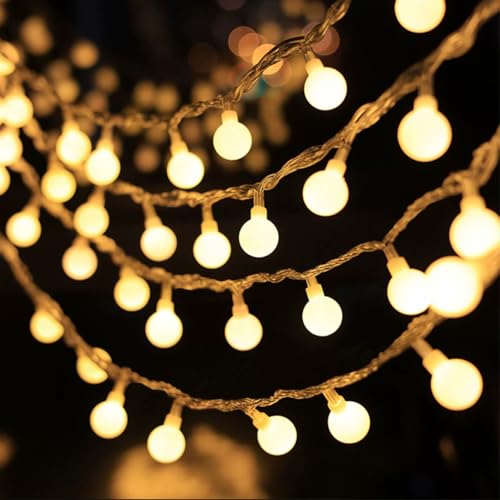 Lichterkette Kugeln Batterie,1.5M 10 LED Kugel Lichterkette...