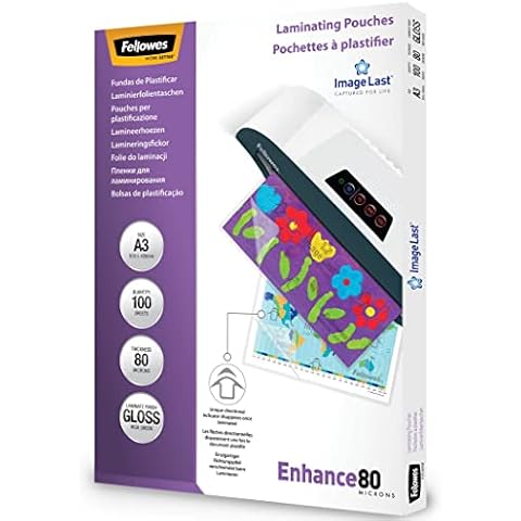 Pochettes Fellowes A3, 80 microns Cover